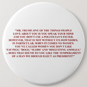 Badge Rond 15,2 Cm Pin de question de Megyn Kelly