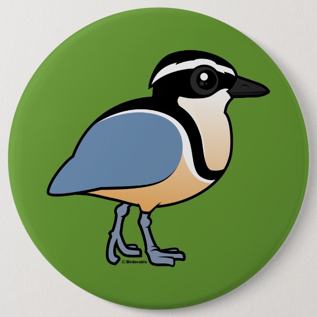 Badge Rond 15,2 Cm Pluvier égyptien (Devant)