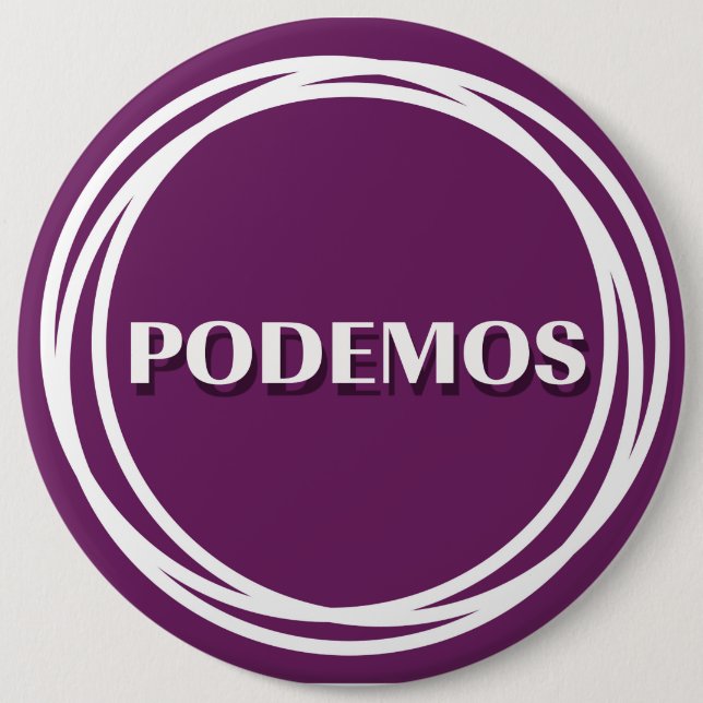 BADGE ROND 15,2 CM PODEMOS (Devant)