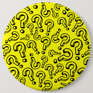 Badge Rond 15,2 Cm Points d'interrogation