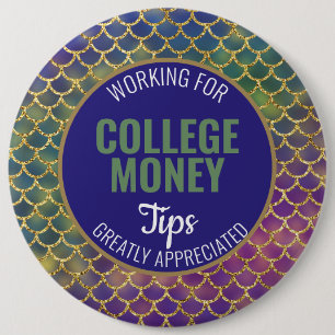 Badge Rond 15,2 Cm Poissons Conseils appréciés   Financement universi