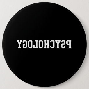 Badge Rond 15,2 Cm Psychologie inverse