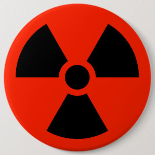 Badge Rond 15,2 Cm Radioactif