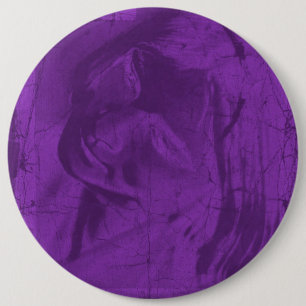 Badge Rond 15,2 Cm Réflexions violettes
