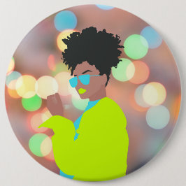 Badge Rond 15,2 Cm Reine dansante.