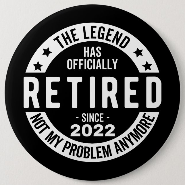 Badge Rond 15,2 Cm Retired 2022 (Devant)