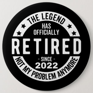 Badge Rond 15,2 Cm Retired 2022
