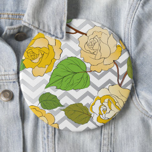 Badge Rond 15,2 Cm Rose 11