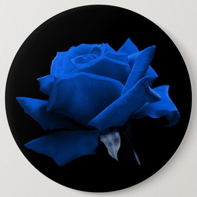 Badge Rond 15,2 Cm Rose de bleu (Devant)