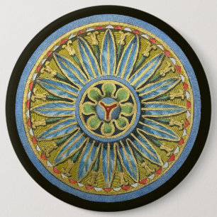 Badge Rond 15,2 Cm Rosette architecturale antique n° 2