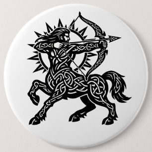Badge Rond 15,2 Cm Sagittaire — L'Archer par BurnsInHell