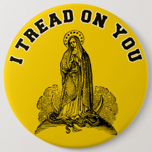 Badge Rond 15,2 Cm Sainte Vierge Marie Religieuse catholique