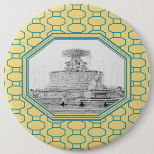 Badge Rond 15,2 Cm Scott Fountain Belle Isle Détroit