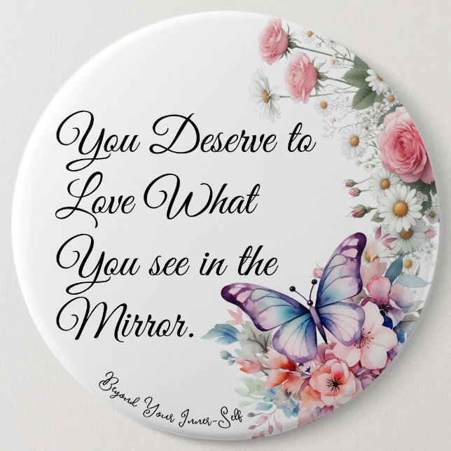 Badge Rond 15,2 Cm Self Joy  (Devant)