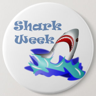 Badge Rond 15,2 Cm Semaine du requin