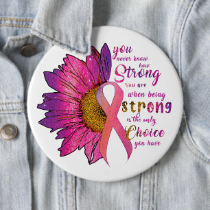 Badge Rond 15,2 Cm Sensibilisation au cancer et soutien