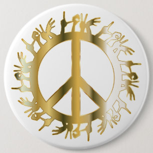 BADGE ROND 15,2 CM SIGNE DE PAIX LOVE HANDS