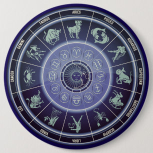 Badge Rond 15,2 Cm Signes du zodiaque