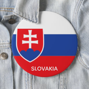 Badge Rond 15,2 Cm Slovaquie Drapeau Slovaque Emblème Europe