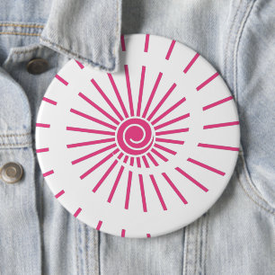 Badge Rond 15,2 Cm Soleil 15