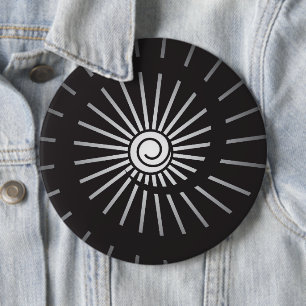 Badge Rond 15,2 Cm Soleil 5