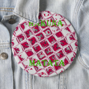 Badge Rond 15,2 Cm Style Red Hakuna Matata