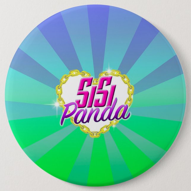 Badge Rond 15,2 Cm Sun rayonne le bouton (Devant)