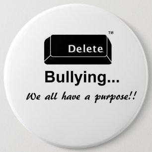 Badge Rond 15,2 Cm Suppression intimidant le Pin