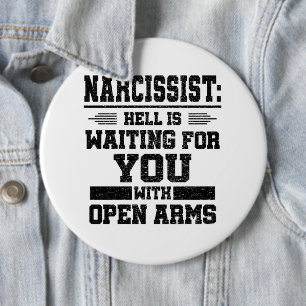 Badge Rond 15,2 Cm Survivant narcissique  