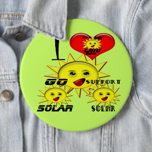Badge Rond 15,2 Cm T-shirt Cadeaux d'énergie solaire et produits prom