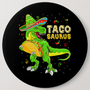 Badge Rond 15,2 Cm Tacosaurus Chemise Taco Cinco De Mayo Enfants garç