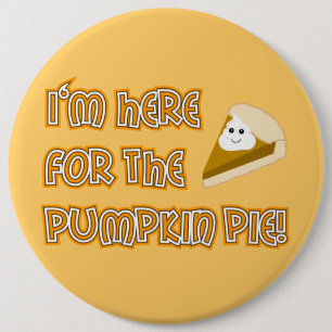 Badge Rond 15,2 Cm Tarte de citrouille