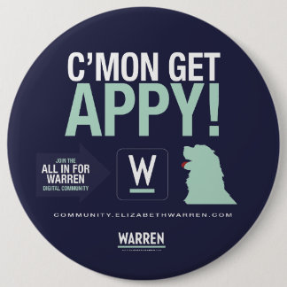 Badge Rond 15,2 Cm Terriers 2020 - Bailey - C'Mon obtenez APPY !