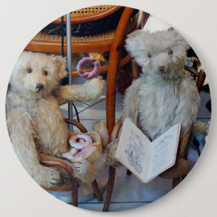 Badge Rond 15,2 Cm Three Happy Teddy Bears