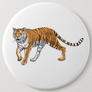 Badge Rond 15,2 Cm Tigre 2