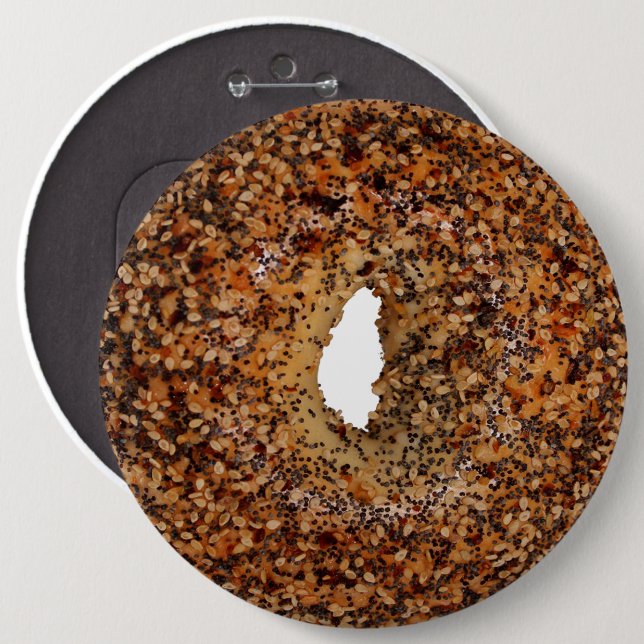 Badge Rond 15,2 Cm Tout Bagel (Devant & derrière)