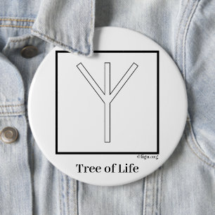 Badge Rond 15,2 Cm Tree of Life