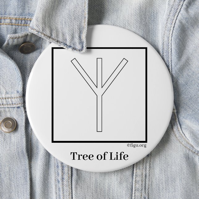 Badge Rond 15,2 Cm Tree of Life (En situation)