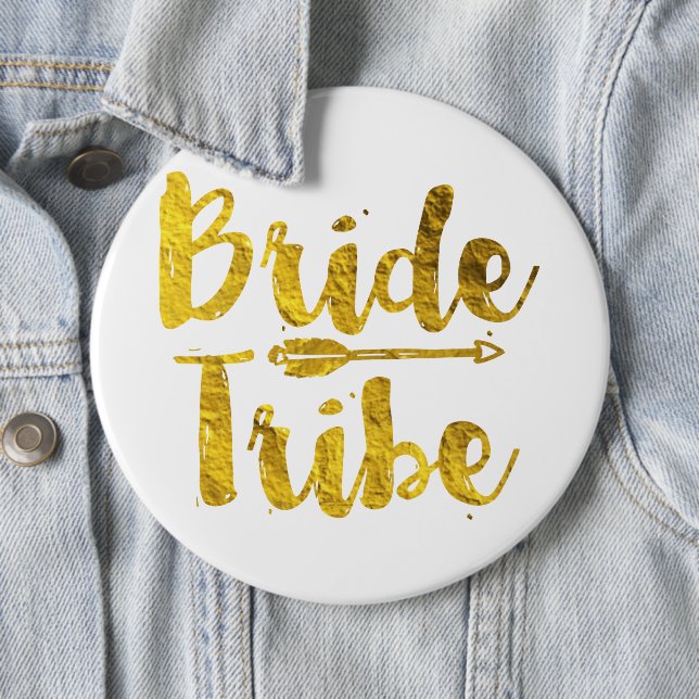 Badge Rond 15,2 Cm Tribe de mariée (En situation)