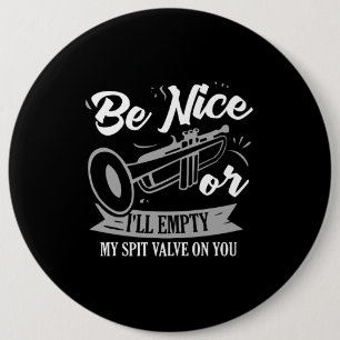 Badge Rond 15,2 Cm Trumpets - Vanne à crampe