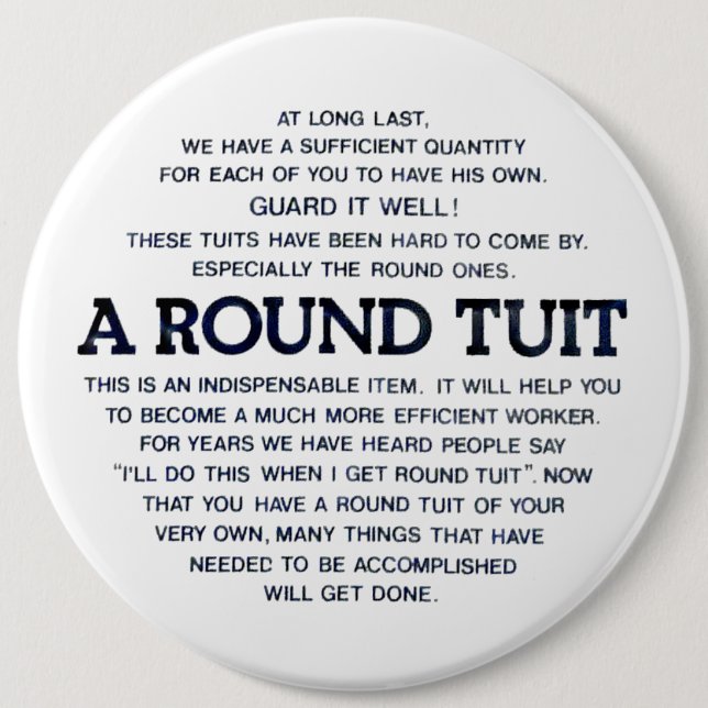 Badge Rond 15,2 Cm Un Tuit rond ! (Devant)