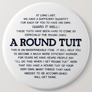 Badge Rond 15,2 Cm Un Tuit rond !