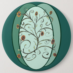 Badge Rond 15,2 Cm Vigne d'automne