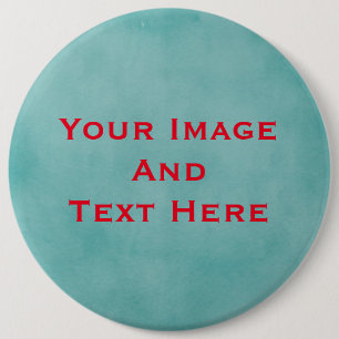 Badge Rond 15,2 Cm Votre bouton personnalisé avec image et texte