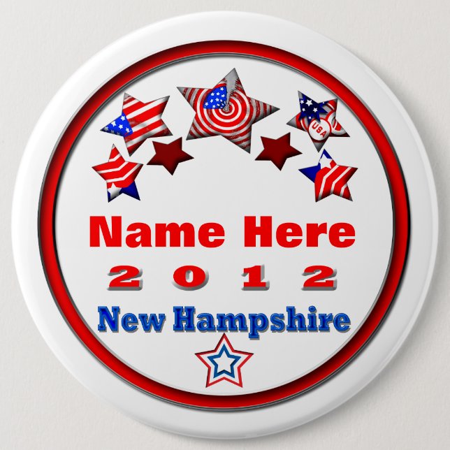 Badge Rond 15,2 Cm Votre candidat (Devant)