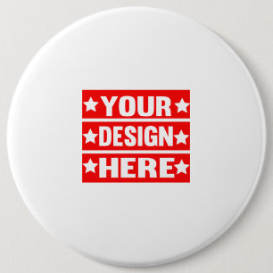 Badge Rond 15,2 Cm Votre conception ici personnalisée  