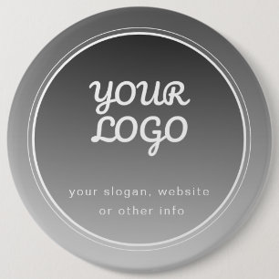 Badge Rond 15,2 Cm Votre logo et votre texte modifiable   Gradient gr