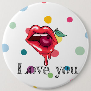 Badge Rond 15,2 Cm vous aimez