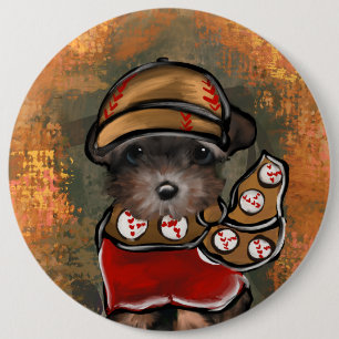 Badge Rond 15,2 Cm Yorkie Poo