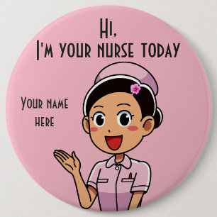 Badge Rond 15,2 Cm Your Nurse Today 2 Round Button